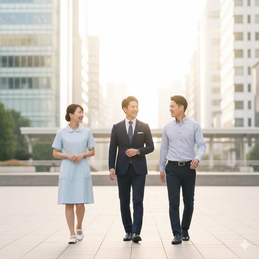 企業へ提供できるメリット　各企業のスタッフのイメージ